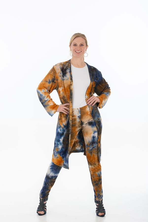 2-piece tye dye casual jacket & Pant set outfit