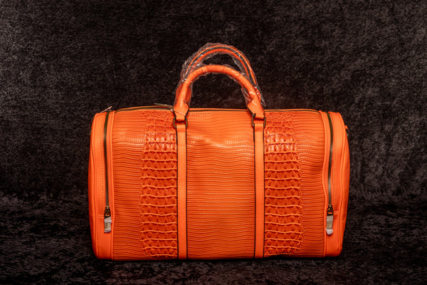 Orange Overnight Travel Bag