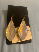 Resin Bead Petal Dangle Earrings