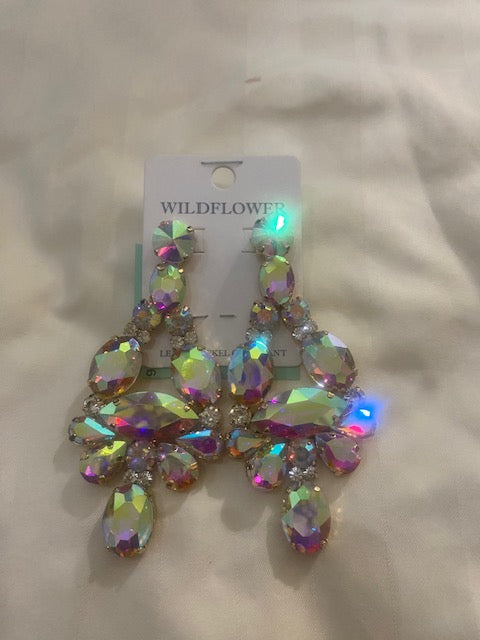 Luxurious Clusters Beautifully Evening Wear Glamour Earring