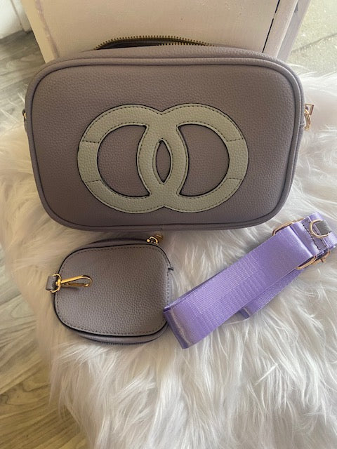 Purple  Crossbody Bag